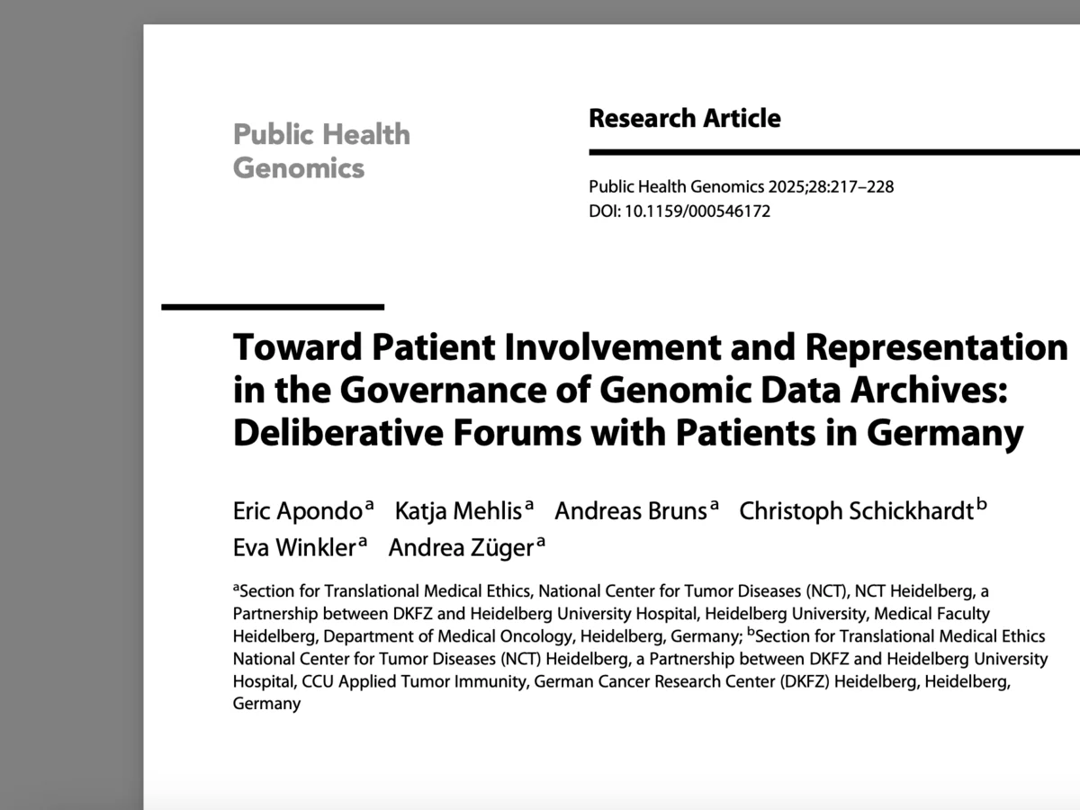 Patient Involvement in Genomic Data Governance