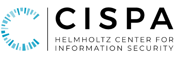 Logo for the Helmholtz Center for Information Security (CISPA): letters in black next to a 3/4 circle made of bars in different shades in blue.