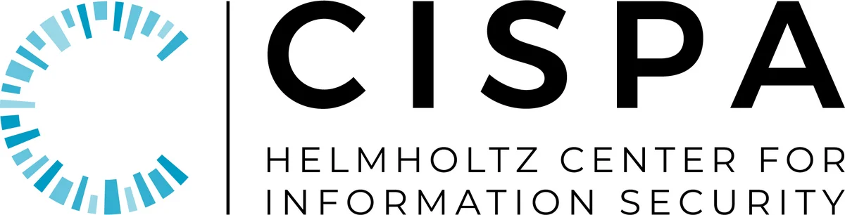Logo für das Helmholtz-Zentrum für Sicherheit in der Informationstechnik (CISPA): Buchstaben in Schwarz neben einem 3/4-Kreis aus Balken in verschiedenen Blautönen.