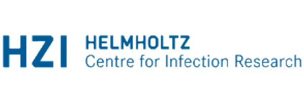 Logo for the Helmholtz Centre for Infection Research (HZI): HZI in bold blue letter.