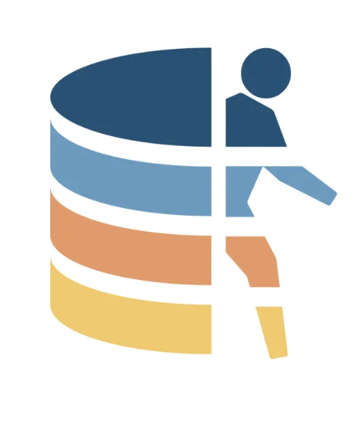 Logo des federated European Genome-Phenome: mehrfarbiges Symbol eines Servers und einer Person.