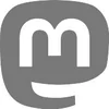 Grey Mastodon logo featuring a stylized white 'M' inside a speech bubble. Link to the GHGA Mastodon account.