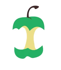 Logo für nf-core: 'nf-' in grün, 'core' in schwarz und ein stilisierter grüner Apfel mit einem Biss