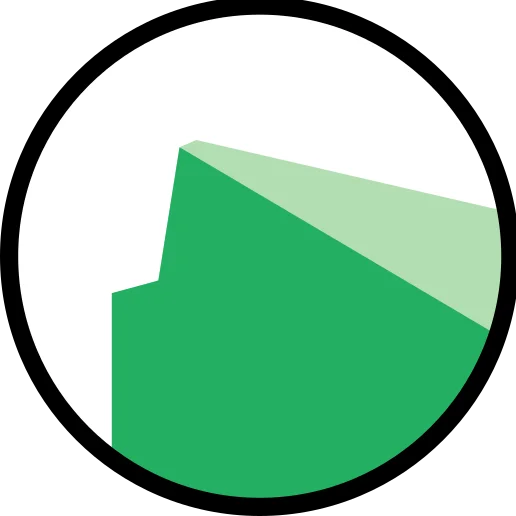 Logo für nf-core sarek: grüne geometrische Form innerhalb eines weißen Kreises, umgeben von einem schwarzen Kreis