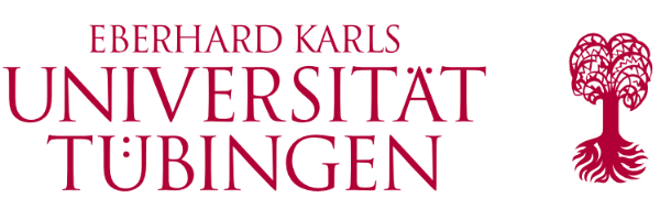 Logo of the Eberhard Karls Universität Tübingen: Name in red letters with a tree next to it.