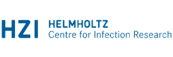 Logo for the Helmholtz Centre for Infection Research (HZI): HZI in bold blue letter.